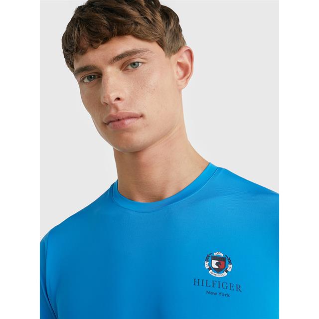 T-shirt Performance Crest Hommes Tommy Hilfiger Bleu