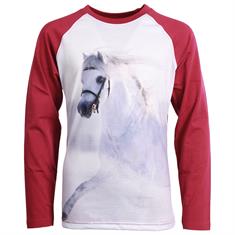 T-shirt pour enfant Pixel Red Horse Violet