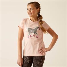 T-shirt Roller Pony Tee Enfant Ariat Rose