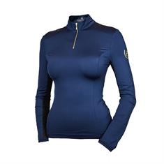 T-shirt technique Air Breeze Top Equestrian Stockholm Bleu foncé