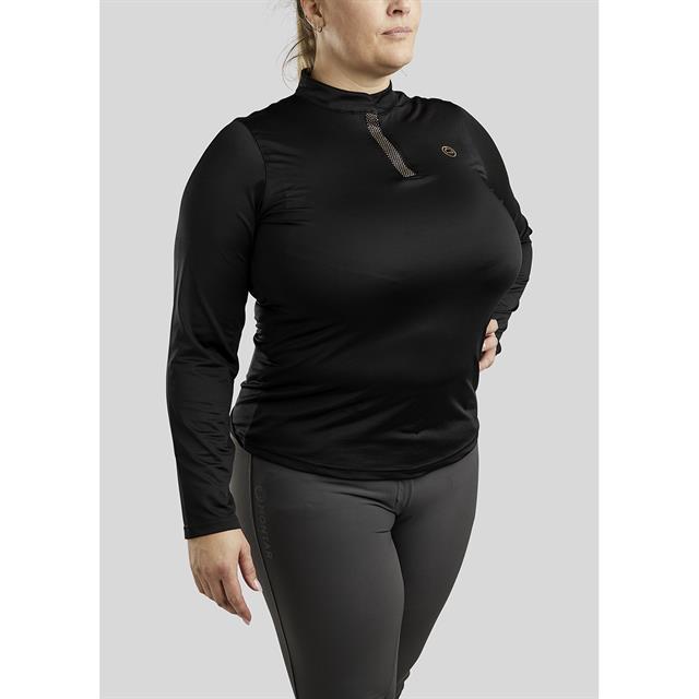T-shirt technique Briella Rosegold Crystals Montar Noir