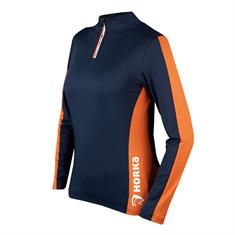 T-shirt technique Eventing Uni KNHS Bleu foncé-orange
