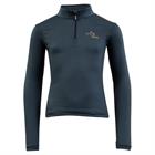 T-shirt technique Mini Zip-up Enfantss BR Bleu foncé