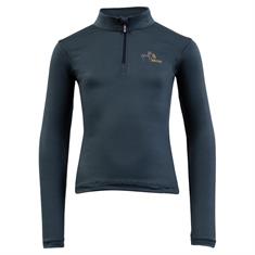 T-shirt technique Mini Zip-up Enfantss BR Bleu foncé