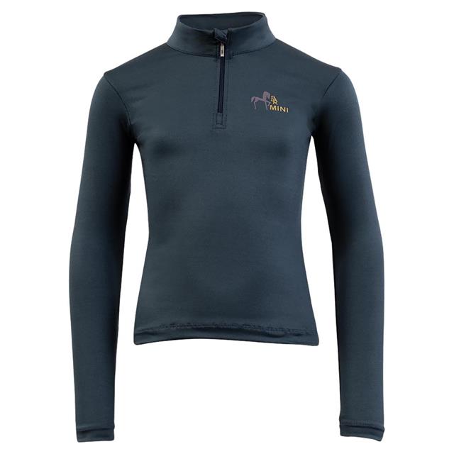 T-shirt technique Mini Zip-up Enfantss BR Bleu foncé