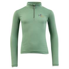 T-shirt technique Mini Zip-up Enfantss BR Vert