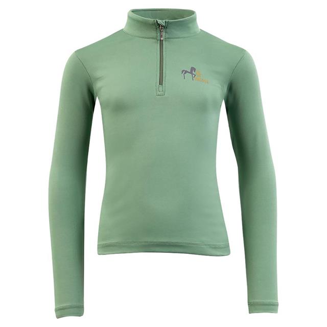 T-shirt technique Mini Zip-up Enfantss BR Vert