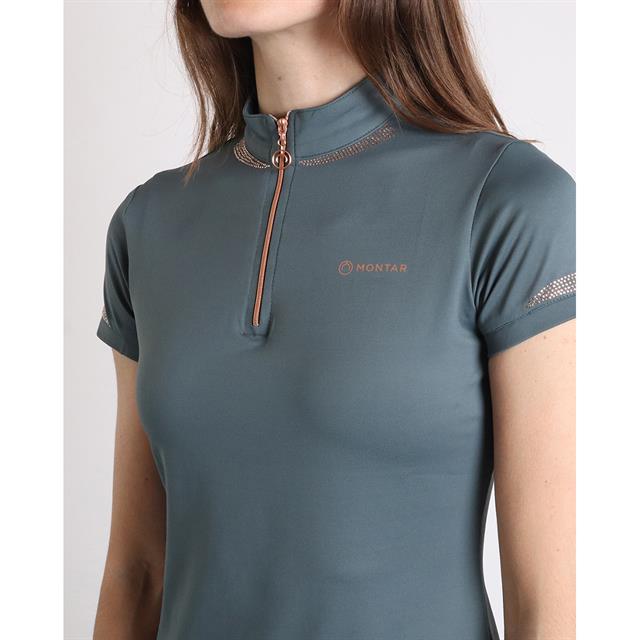 T-shirt technique MOKelsey Montar Rosegold Turquoise