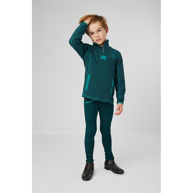 T-shirt technique pour Enfants Mari LeMieux Vert foncé