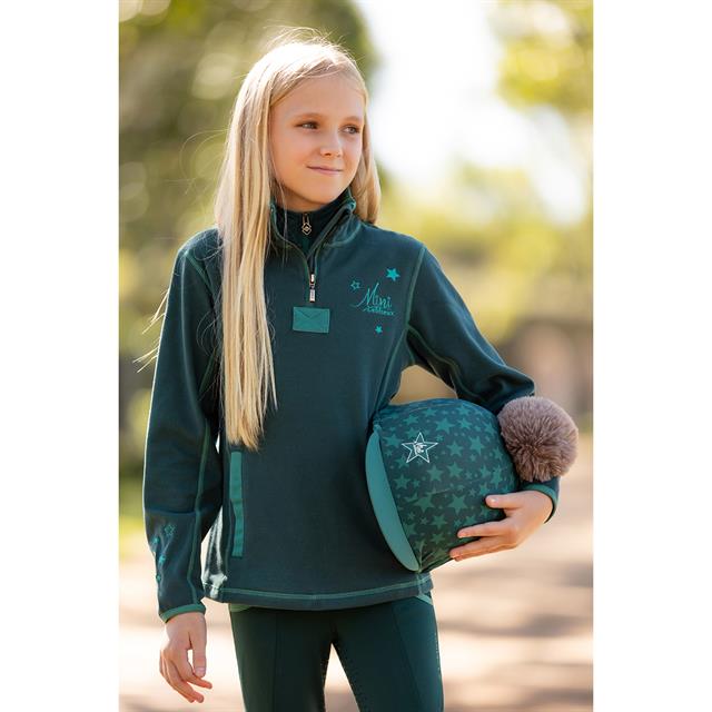 T-shirt technique pour Enfants Mari LeMieux Vert foncé