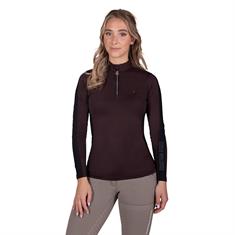 T-shirt technique QHP JULIN THERMO Marron foncé