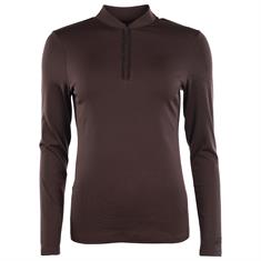 T-shirt technique Selection Zip Pikeur Marron foncé