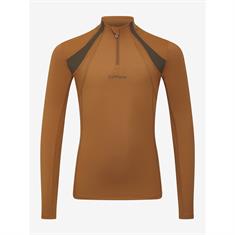 T-shirt technique Young Rider Mia Mesh LeMieux Enfantss Marron clair