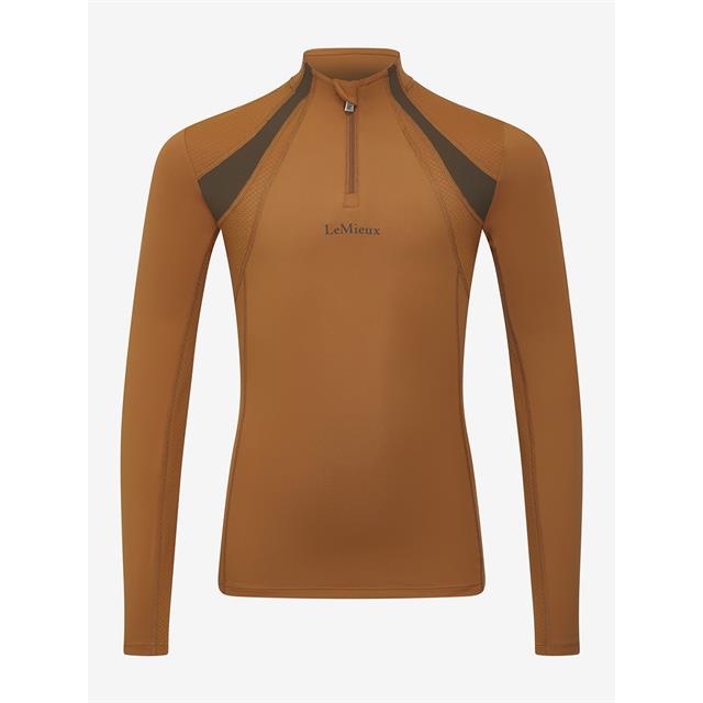 T-shirt technique Young Rider Mia Mesh LeMieux Enfantss Marron clair