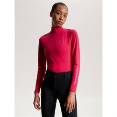 T-shirt technique à col montant Baselayer Tommy Hilfiger Rose