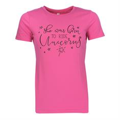 T-Shirt Unicorn Ride Enfants Rose foncé