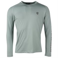 T-shirt à manches longues QFaik Hommes Quur Turquoise foncé