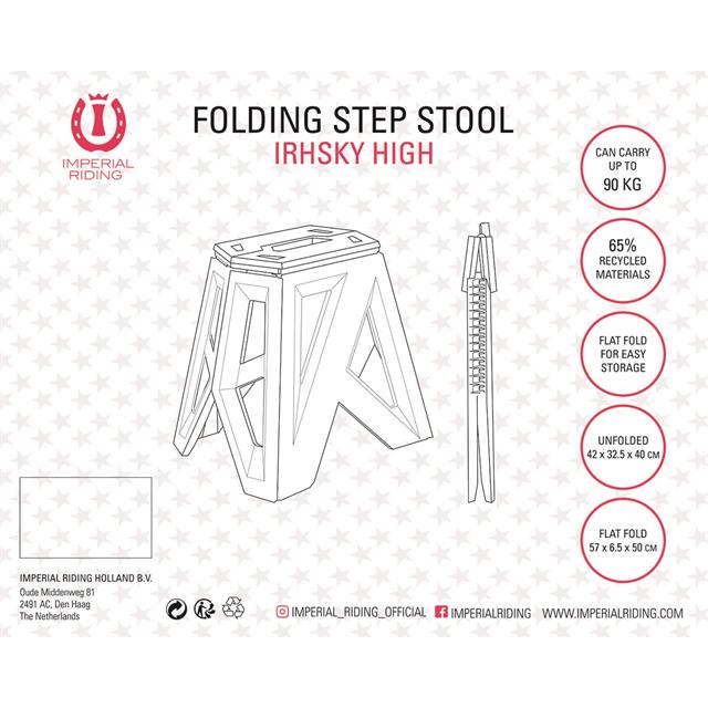 Tabouret Imperial Riding Irhsky High Rose