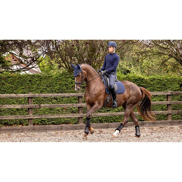 Tapis de selle anti-dérapant Soft Shell Dressage LeMieux Bleu foncé