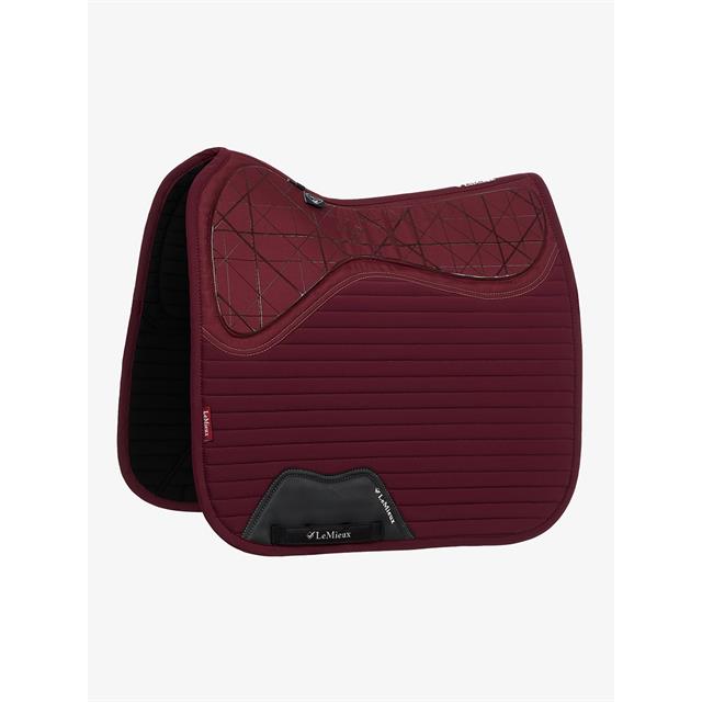 Tapis de selle anti-dérapant Soft Shell Dressage LeMieux Rouge foncé
