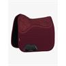 Tapis de selle anti-dérapant Soft Shell Dressage LeMieux Rouge foncé