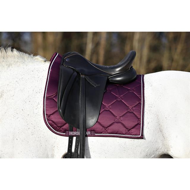 Tapis de selle Bayesa HORSEGEAR Mauve foncé