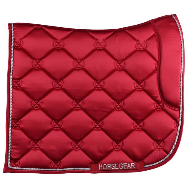 Tapis de selle Bayesa HORSEGEAR Rouge foncé