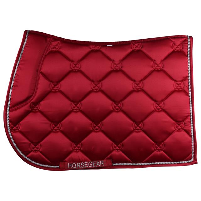 Tapis de selle Bayesa HORSEGEAR Rouge foncé