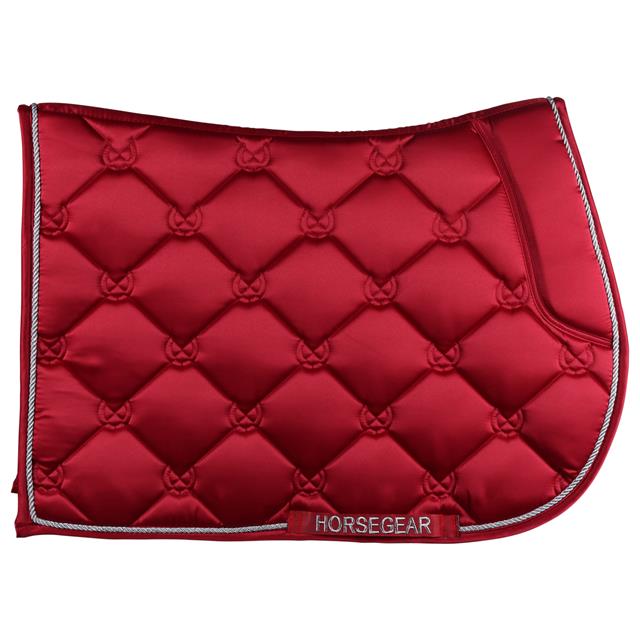 Tapis de selle Bayesa HORSEGEAR Rouge foncé
