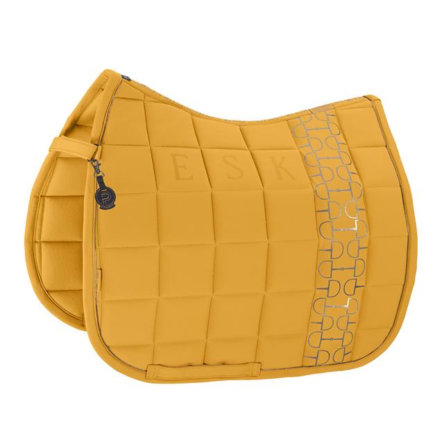 Tapis de selle Big Square Softshell Dressage Eskadron Platinum Jaune