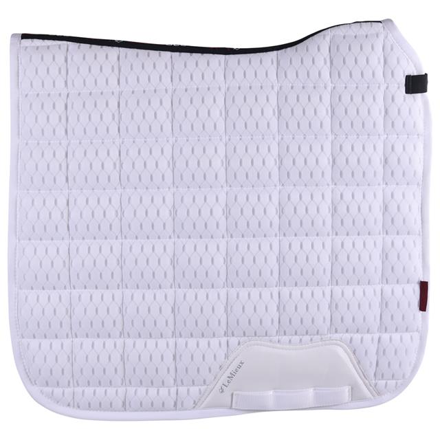 Tapis de selle Carbon Mesh Air Dressage LeMieux Blanc