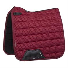 Tapis de selle Carbon Mesh Air Dressage LeMieux Rouge foncé