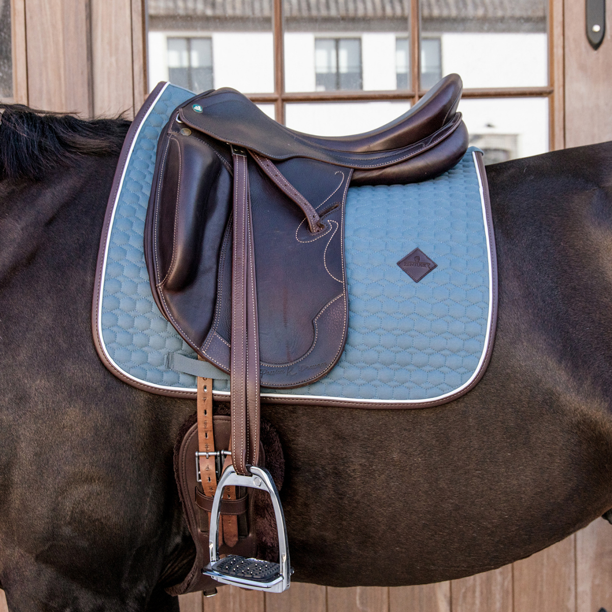 Tapis de selle classique Rouge Cheval