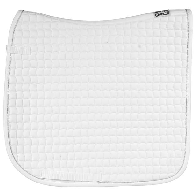 Tapis de selle Cotton Classic Silver Eskadron Blanc