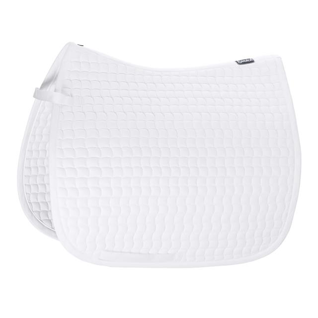 Tapis de selle Cotton Uni Eskadron Blanc