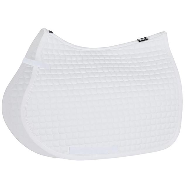 Tapis de selle Cotton Uni Eskadron Blanc