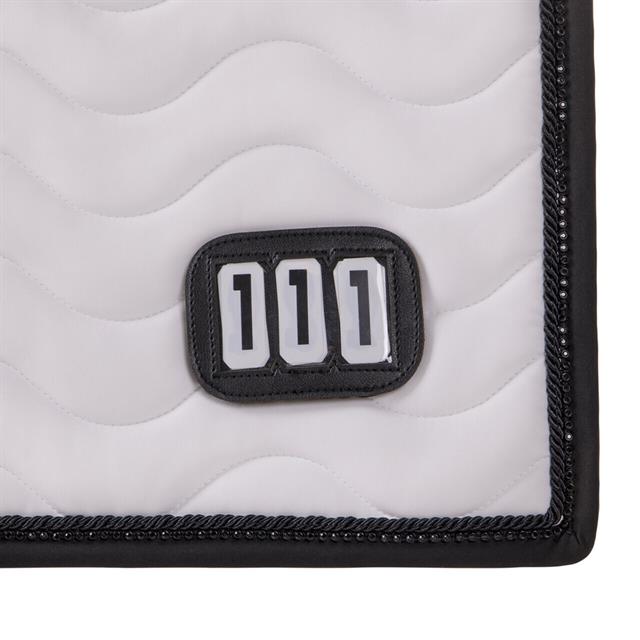 Tapis de selle Dressage Nummer QHP Blanc-noir
