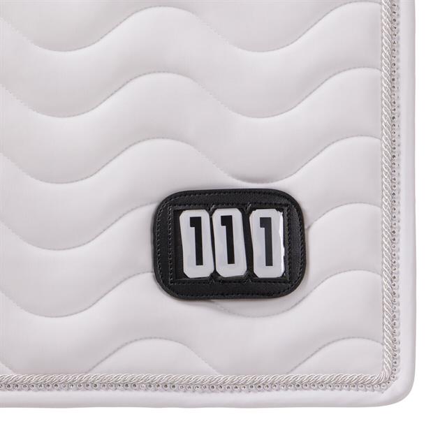 Tapis de selle Dressage Nummer QHP Blanc