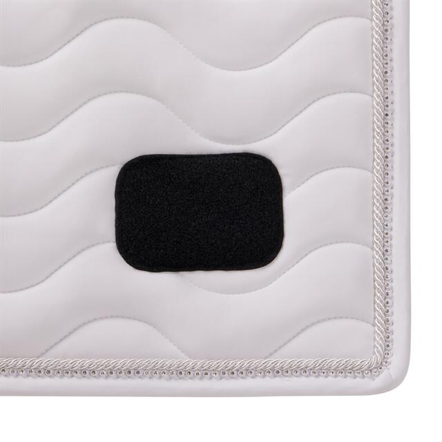 Tapis de selle Dressage Nummer QHP Blanc
