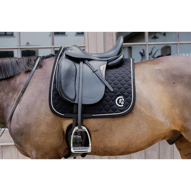 Tapis de selle Dressage Onion Quilt 3D Logo Kentucky Noir