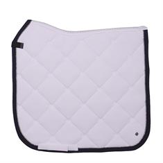 Tapis de selle Dressage PerformNow PresTeq Blanc-bleu foncé