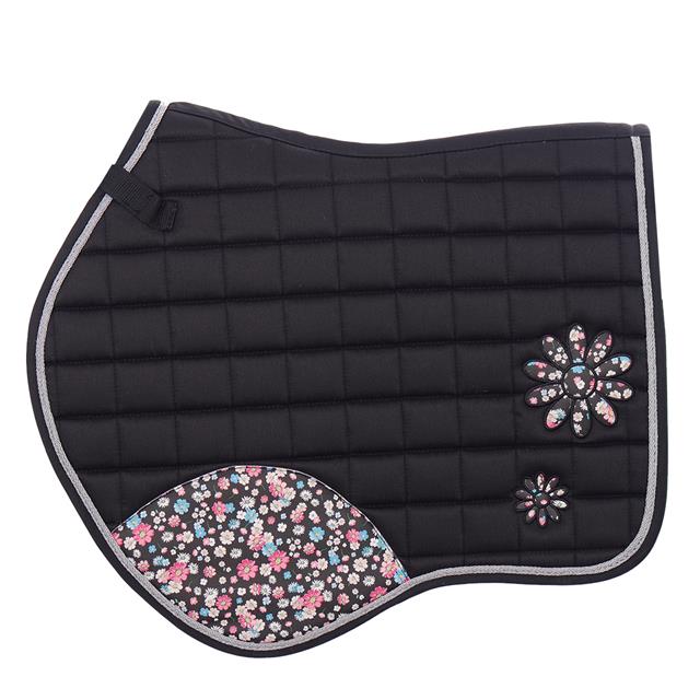 Tapis de selle EJles Fleurs EpplEJeck Noir