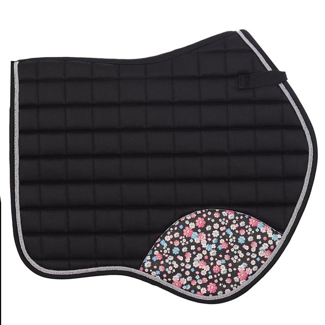 Tapis de selle EJles Fleurs EpplEJeck Noir