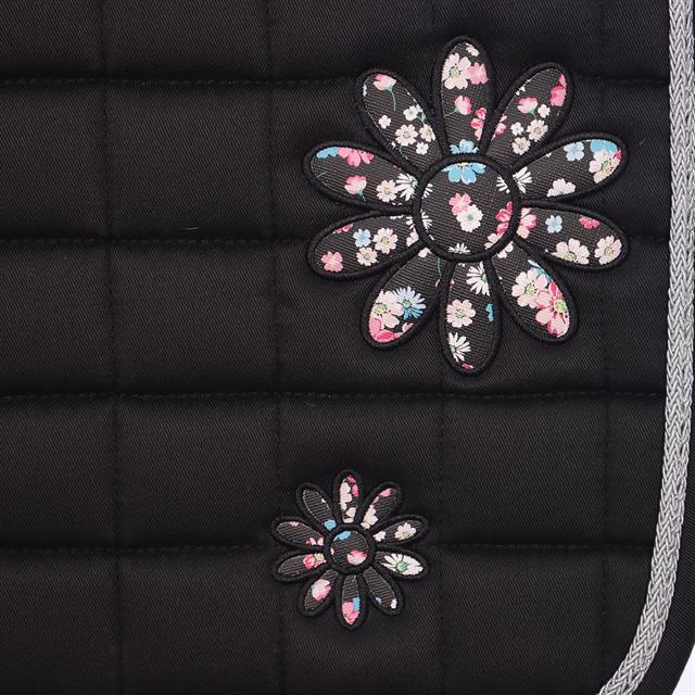 Tapis de selle EJles Fleurs EpplEJeck Noir
