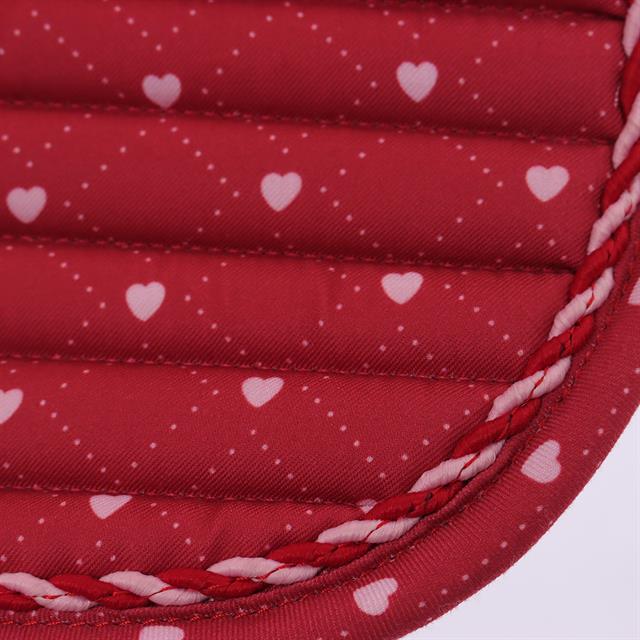 Tapis de selle EJValentine Dressage Epplejeck Rouge