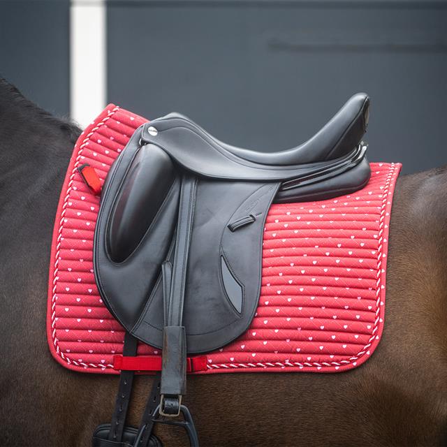 Tapis de selle EJValentine Dressage Epplejeck Rouge