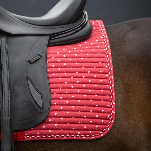 Tapis de selle EJValentine Dressage Epplejeck Rouge