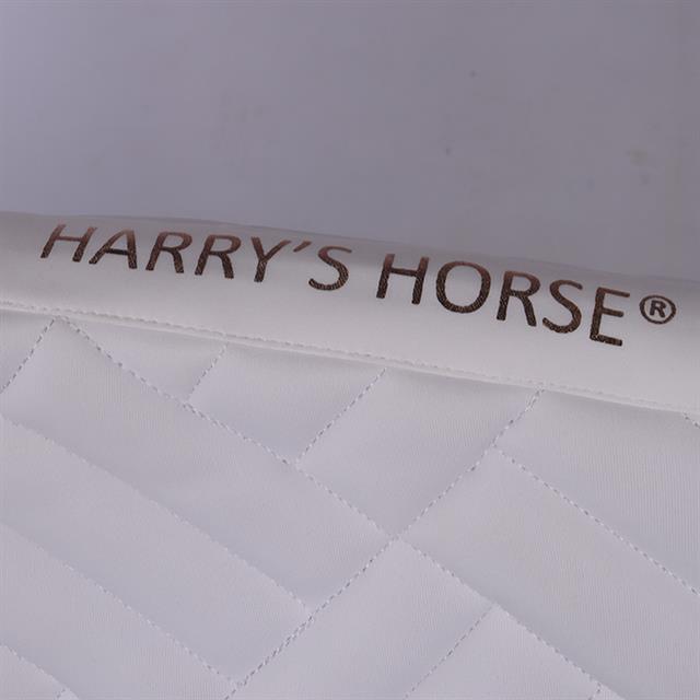 Tapis de selle EQS Burgundy White Harry's Horse Blanc