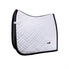 Tapis de selle EQUESTRIAN STOCKHOLM MODERN WHITE MOONLES Blanc-marron