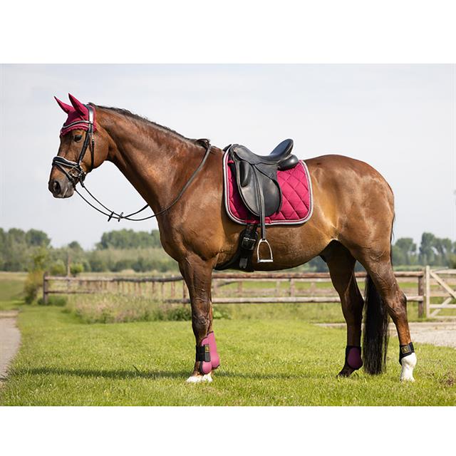 Tapis de selle Event BR Rouge foncé-bleu foncé